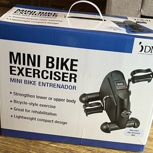 NEW DMI BLACK  MINI EXERCISE BIKE CONSOLE LOW IMPACT EXERCISE FOR ARMS & LEGS